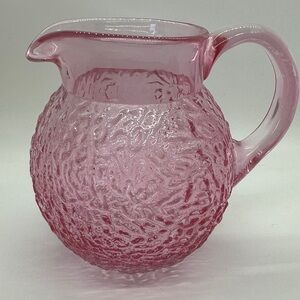 Pink Textured Glass Pitcher - Teleflora